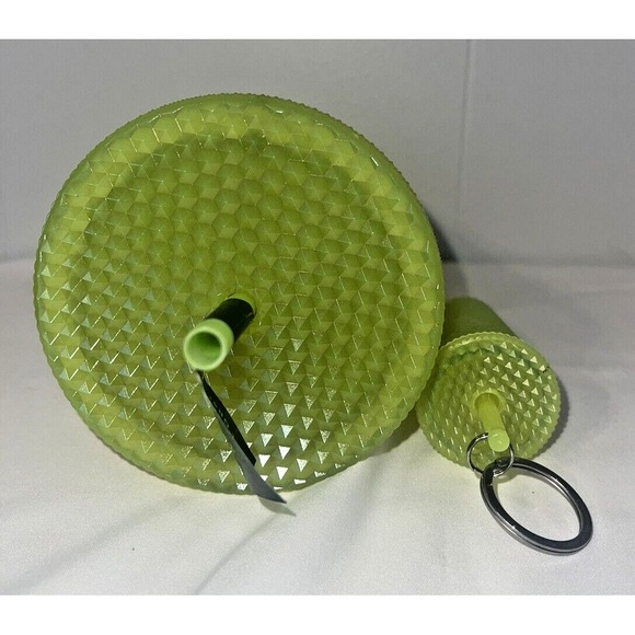 Starbucks Halloween Glow-in-Dark Lemongrass Studded Tumbler Venti w/ Keychain - Picture 5 of 9